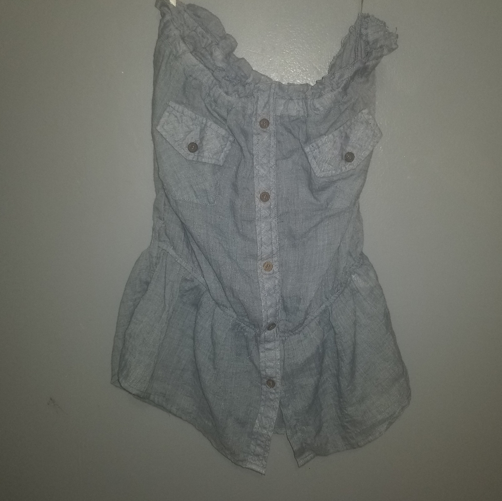 Strapless trendy top